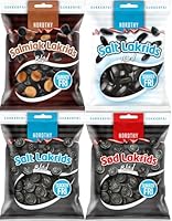 Nordthy Zuckerfreie Lakritz Mix 280g – Original dänische Lakritz-Spezialitäten ohne Zucker – Kalorienarme Süßigkeiten mit Lakritze, Salzlakritz & Salmiak – Diabetikerfreundlich inkl. Naschwerk®Sticker