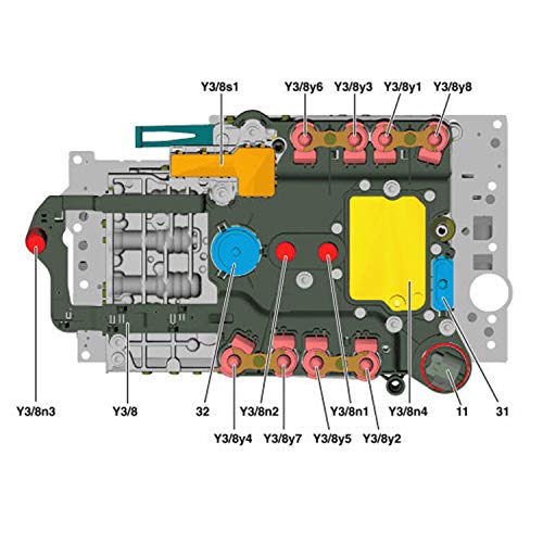 Miniatura 3 de Transmisión Automática 5 Par 722.9 Conductor Placa Sensor Y38n1 Y38n2 con Herramienta para Mercedes Benz 04-up