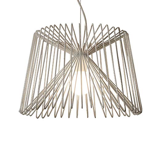 Lustre araignée en fer forgé blanc ajustable pour salon moderne