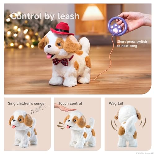 OR OR TU Singing Walking Dog Toys for Kids Plush Electronic Pets Dog Licking Puppy - Image 3