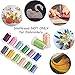 Simthread 40 Colors 40 Weight Polyester Embroidery Machine Thread Kit 550Y(500M) Compatible with Brother Babylock Janome Singer Husqvarna Bernina Embroidery and Sewing Machines