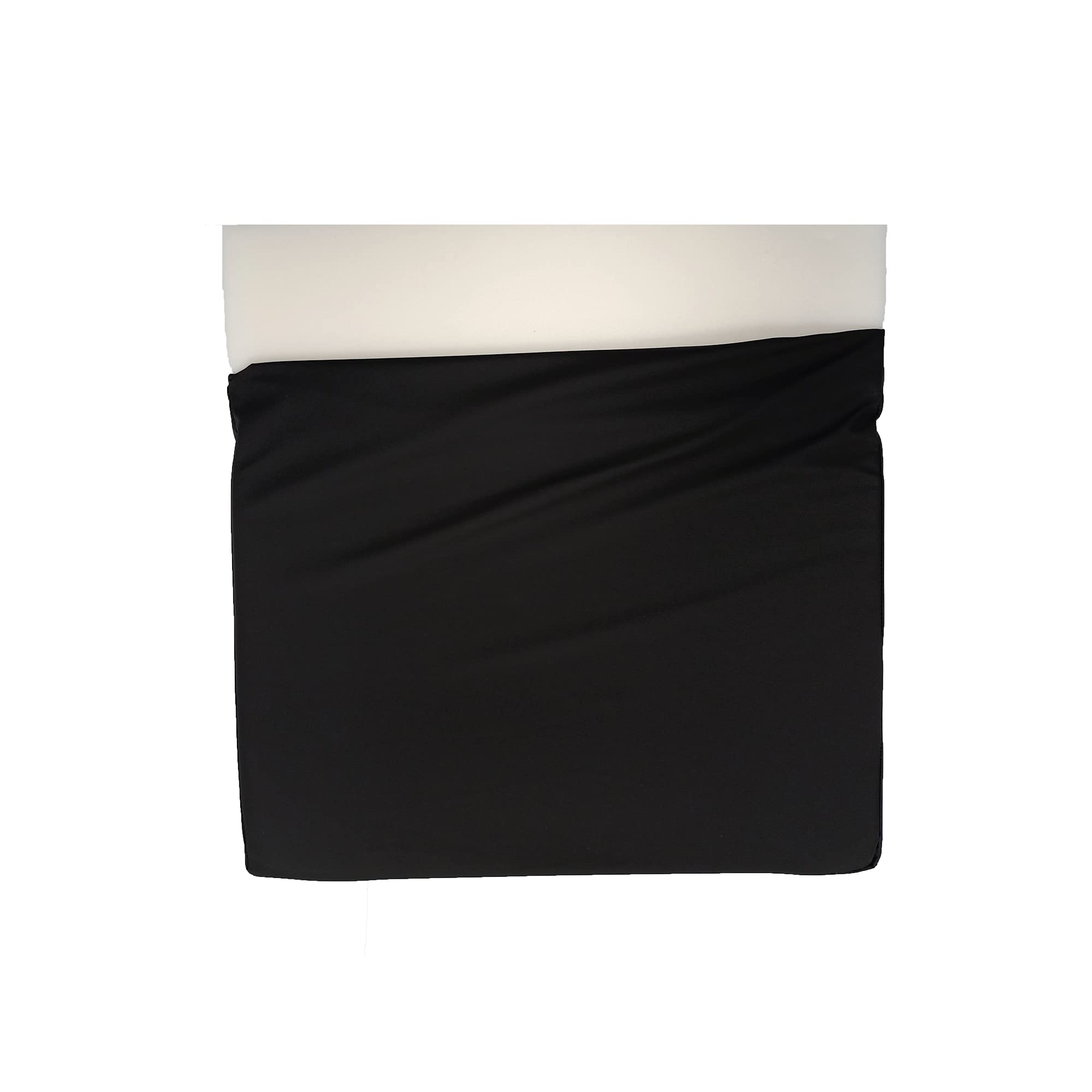 Cojín Antiescaras de Espuma Viscoelástica Laminada. Anatómico Cuadrado Negro con Funda Impermeable y Antiácaros. Postural para Prevención de Úlceras. 42x42x7CM