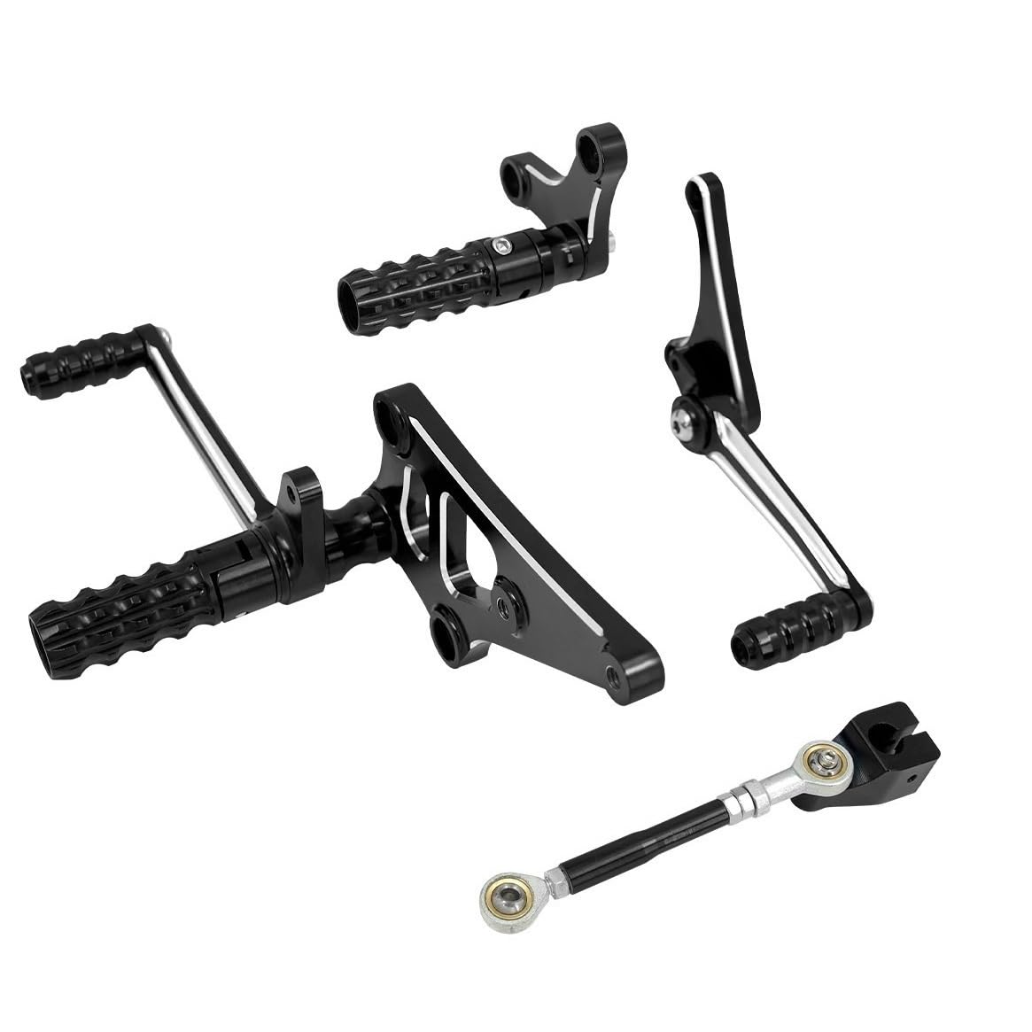 LKHJDBIY Shift Peg Motorcycle Backward Foot Controls Kit Heel Toe Shift Lever Pegs Rear Footpegs Fit for Harley Sportster XL 883 1200 Heel Toe Shifter Levers