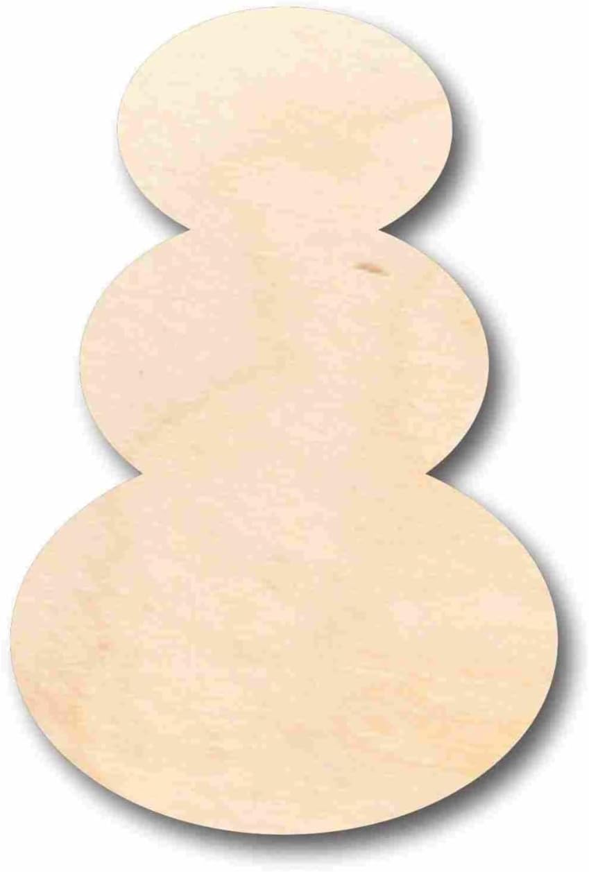 Unfinished Wood Snowman Silhouette Craft up to 46" DIY 12" / 1"