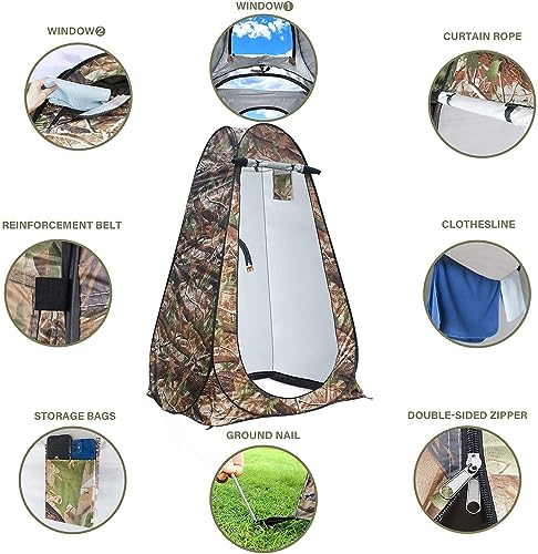 Image of Cloth Changing Toilet Tent Pop up Portable Foldable Privacy Outdoor Tent for Outdoor Dressing Changing Room, Camping and Hiking