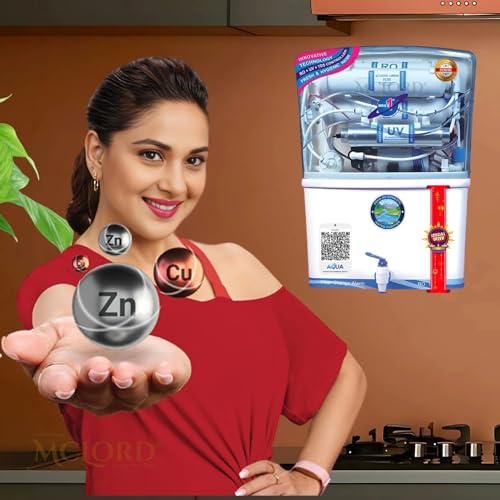Image of Aqua  Original Domestic RO Water Purifier (RO+ LED UV+ ORC COPPER ALK+ HIGH TDS MEMBRANE+ TDS CONTROLLER) 12L Storage | 9 Stages Purification | 18 LPH (Aqua Original S1)