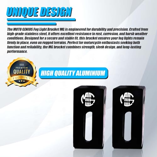 Image of Universal Fog Light Clamp for All Bikes | Durable Handlebar Mounting Solution (Pack of 2) 60MM