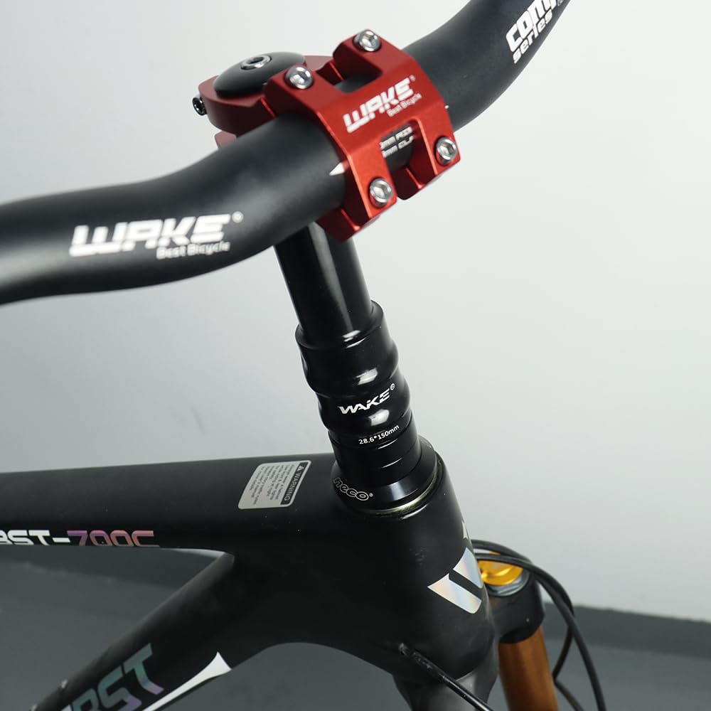 CYSKY Prolunga Manubrio Bici 1-1/8", 120mm/150mm/180mm MTB Attacco Manubrio Riser, Forgiatura 3D Stelo Estensione per Mountainbike, Bici da Strada