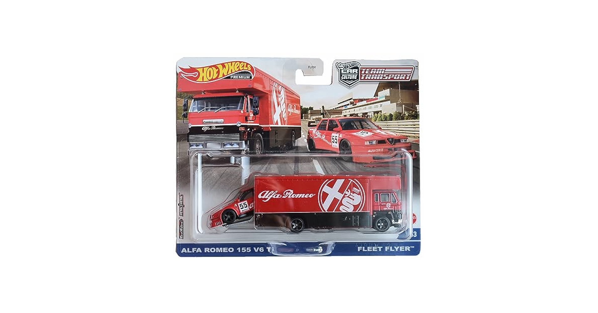 Hot Wheels アルファロメオ トランスポート Amazon.com: Hot Wheels Alfa Romeo 155 V6 Ti Fleet Flyer