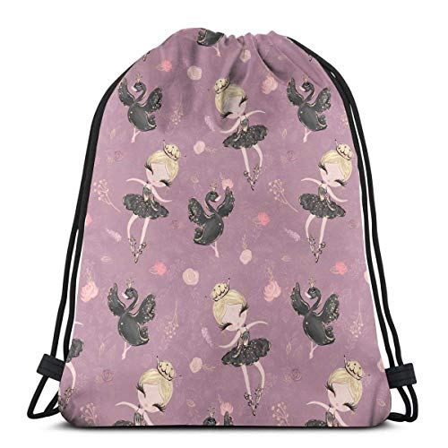 Ballet Girl Mochila con cordón Gimnasio Bolsas de Baile para niñas para niños de Viaje