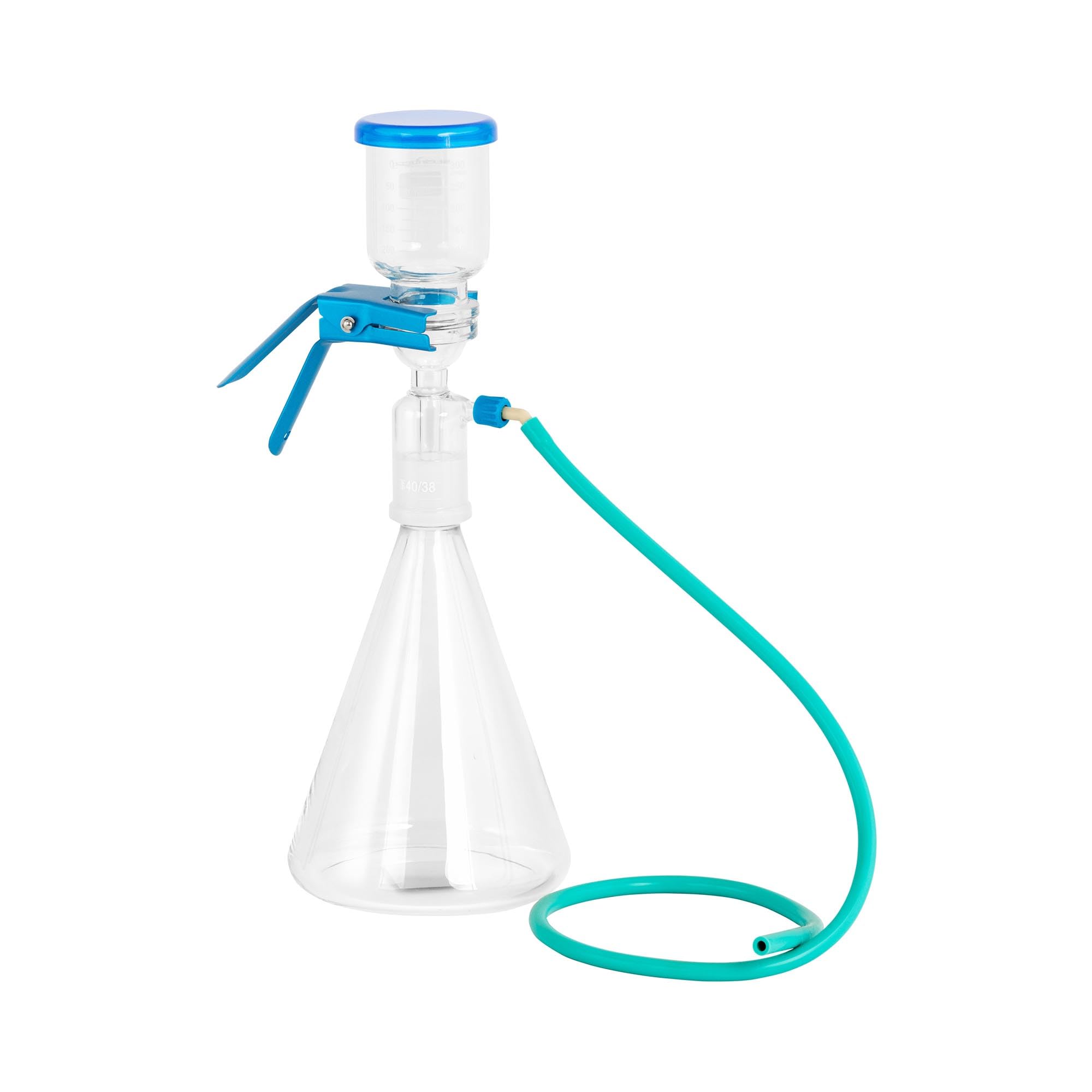 Steinberg Systems Dispositivo de filtración al vacío para 2000 ml con filtro de Ø 50 - 60 mm y conexión lisa 40/38 Dispositivo de filtrado Equipo de filtración Filtro de vidrio para laboratorio