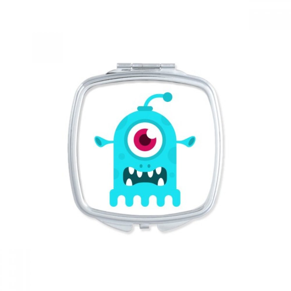 Miroir de poche portable alien mignon petit miroir compact multicolor