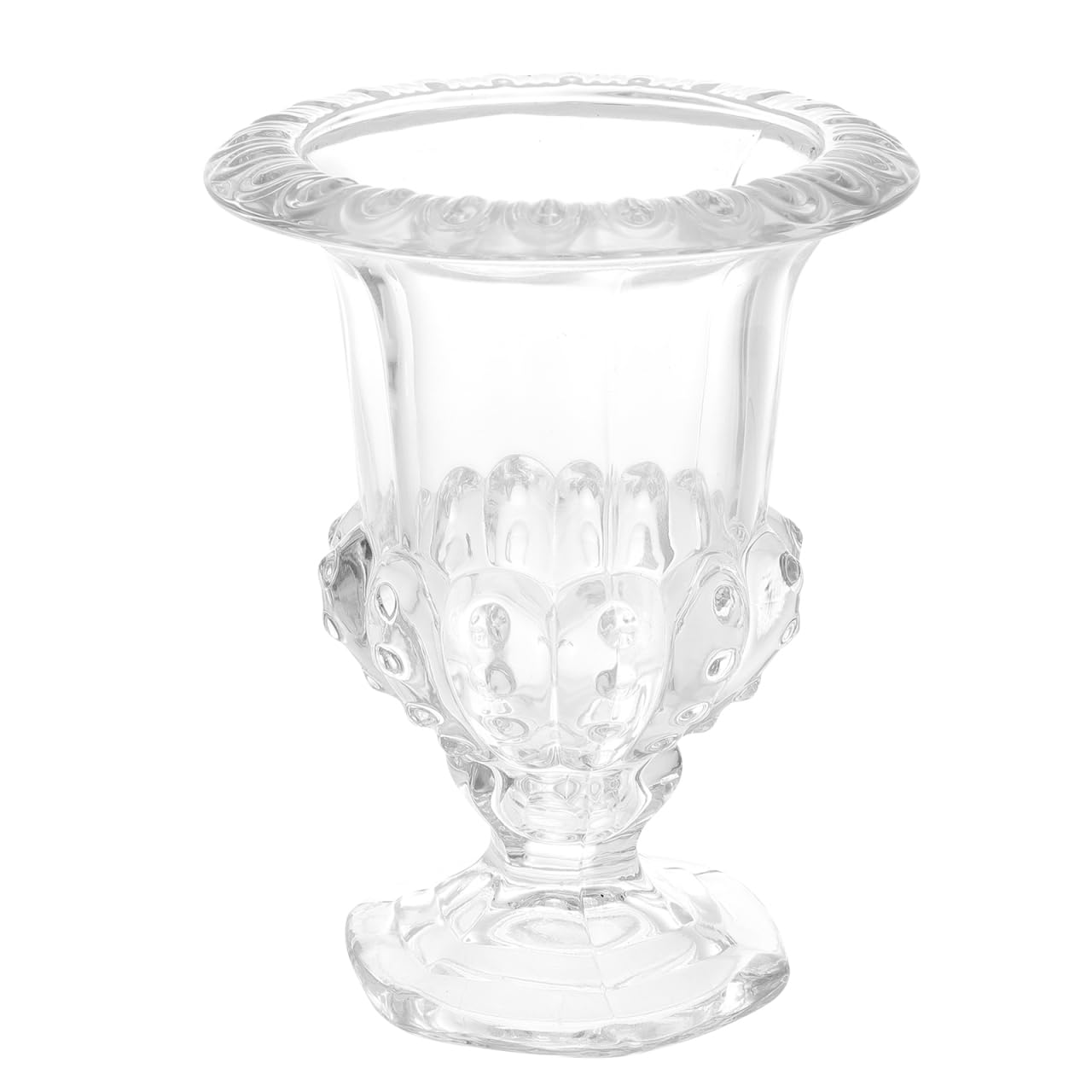 Hemoton 1pc Tall Candy Dish Dried Fruit Plate Clear Cake Stand Cupcake Holder Stand Cake Display Plate Ice Cream Stand Centerpiece Holder Ice Cream Bowl Cake Cup Glass Vintage