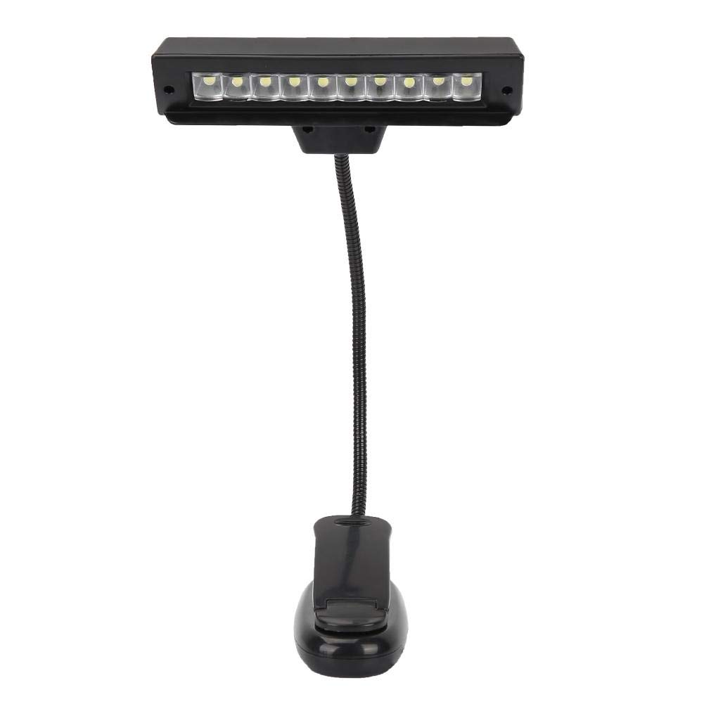 Drfeify Clip On Music Stand Light, Lámpara LED Flexible para Atril, Piano, Orquesta, Escritorio