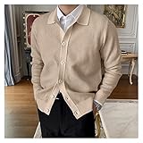 Este elegante cárdigan del cuello de capa está hecho con buenos materiales para garantizar la calidez y la suavidad.