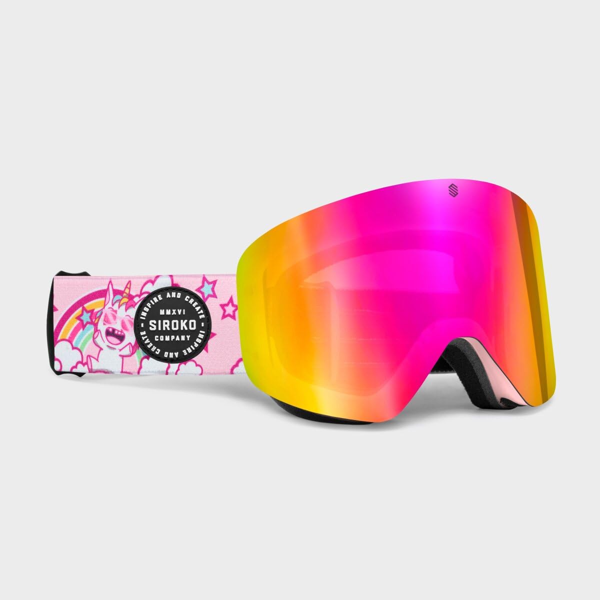 SIROKO Lunettes de soleil de ski et de neige GX garçon et fille avec protection UV400 anti-buée et anti-rayures