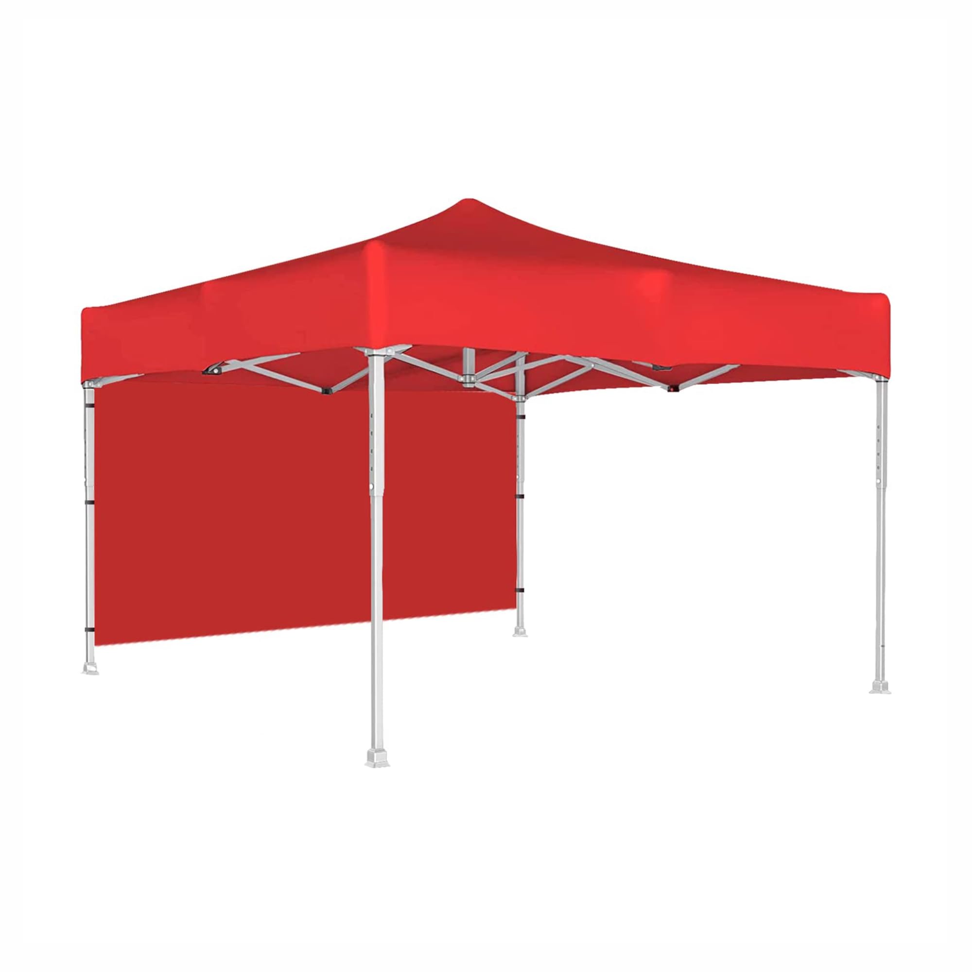 Shri R. K. Portable Foldable Pop-up Gazebo Tent Display Gazebo Red 6.5 X 6.5 FT 1Side