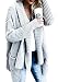 FISACE Women's Loose Fit Long Sleeve Knitted Cardigan Sweaters Outerwear with Pocket