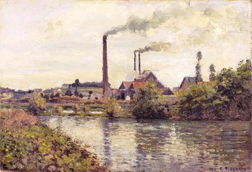 Cuadro famoso de Pissarro en lienzo de alta calidad artística para salón de 60x90