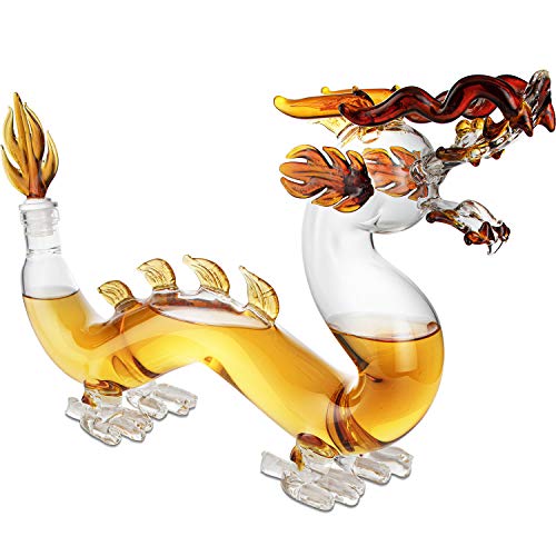Dragon Decanter Whiskey and Wine Decanter Large 10x16" 100 Hand