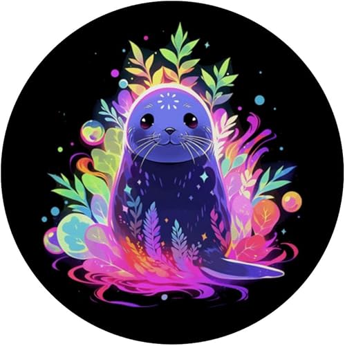 Miniatura 3 de PopSockets PopGrip intercambiables con sello de león marino marino