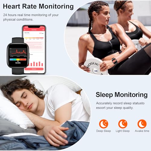 Reloj Inteligente Mujer Hombre con Bluetooth Llamada, 1.85" HD Smartwatch con Pulsómetro/Podómetro/Monitor de Sueño, 115+ Modos Deportes Pulsera Actividad Impermeable IP68 para Android iOS 5 Reloj Inteligente Mujer Hombre Con Bluetooth Llamada, 1.85" Hd Smartwatch Con Pulsómetro/podómetro/monitor De Sueño, 115+ Modos Deportes Pulsera Actividad Impermeable Ip68 Para Android Ios