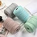 Macrame Cord 4mm x 328yards Natural Cotton Cord Colored Macrame Rope Macrame Supplies Macrame Cotton Rope Soft Craft Rope Macrame Yarn for Plant Hanger Wall Hanger Dreamcatcher Great for Beginner