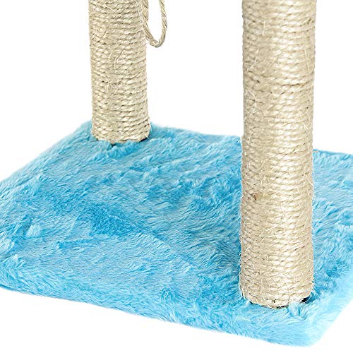 Brinquedo Arranhador Divert Cat para Gatos 3 Plataformas Bombeiro Azul