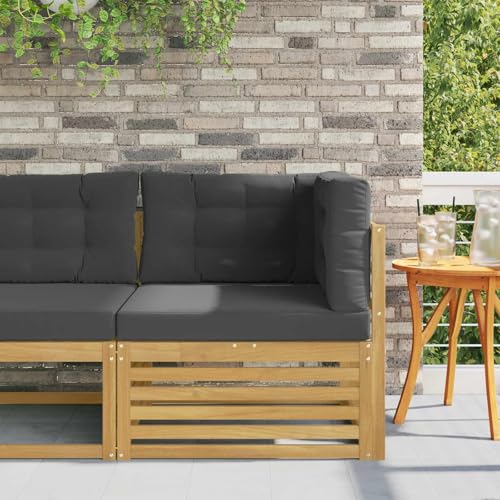 Canapé d'angle extérieur pour jardin et terrasse modulable