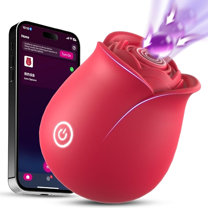 玫瑰玫瑰阴蒂吸吮震动器女士性感情趣玩具