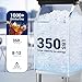 Commercial Ice Maker 650 LBS/24h with 350 LBS Storage Bin, 234 Ice Cubes Ready in 5-15 min, Air Cooled Stainless Steel Ice Maker, 22 Ice Thicknesses Industrial Ice Machine for Bar/Cafe/Restaurant