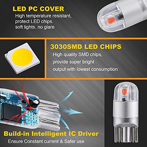 Image of Auxbeam 194 T10 LED Bulbs, Red, 2 PCS