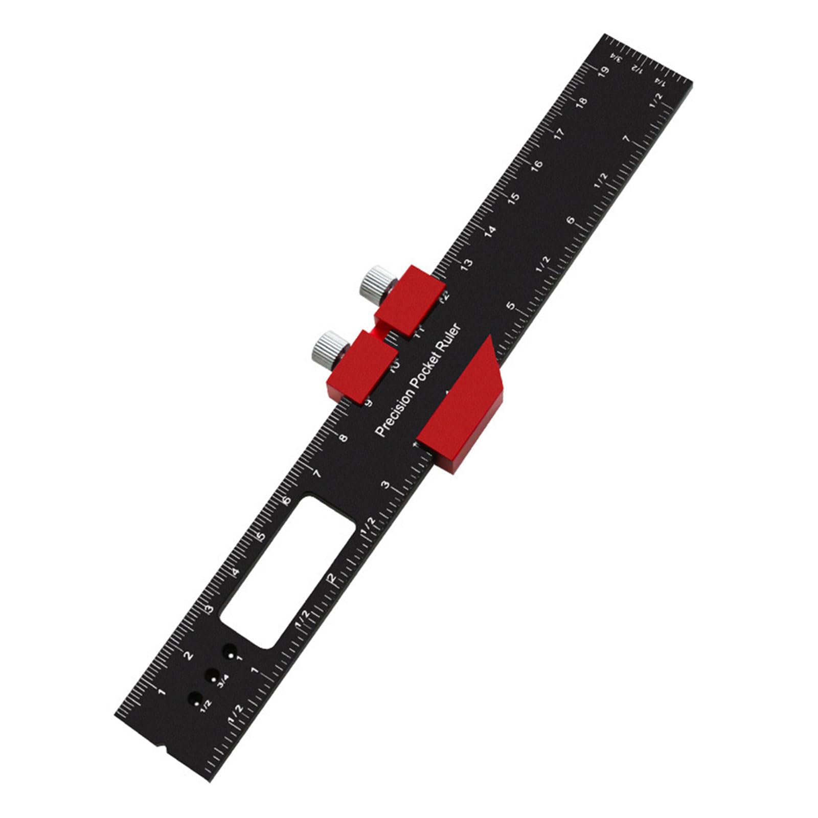 Hdoytxxm 200Mm Inch And Metric Scribing Ruler Woodworking Professional Track Slide Measuring Marking Gauge With Slide Stop Aluminum Alloy