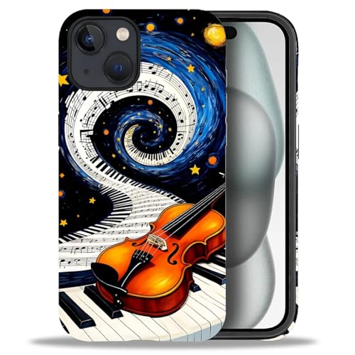 Coque iPhone 15 piano et violon antichoc : fini les rayures