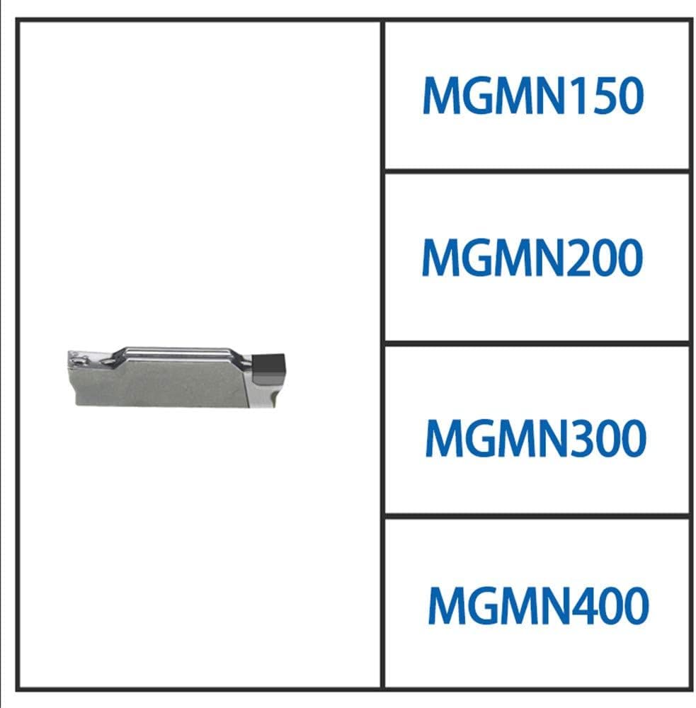 Lot de 2 outils de coupe CNC CBN MGMN200 Inserts rainurés pour le traitement de l'acier trempé et de l'acier à haute dureté (MGMN200 CBN)