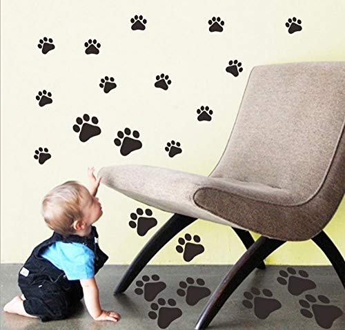 Empreintes De Pas De Chat Empreintes De Patte De Chat Chambre Escalier Décoration Peinture Animalerie Autocollants Muraux Sculptés Réfrigérateur Autocollants Sculptés 28 * 38 Cm