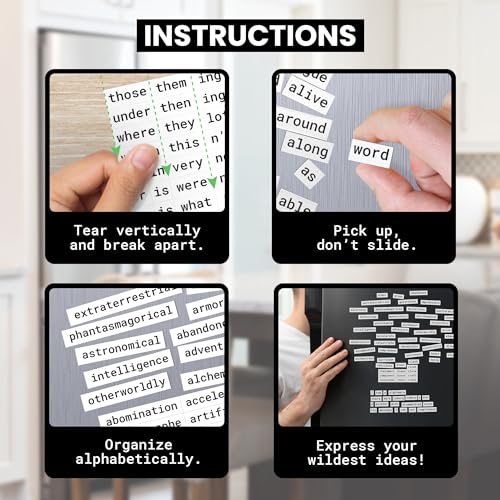 Imanes decorativos rectangular para poemas en refrigerador miniatura 5