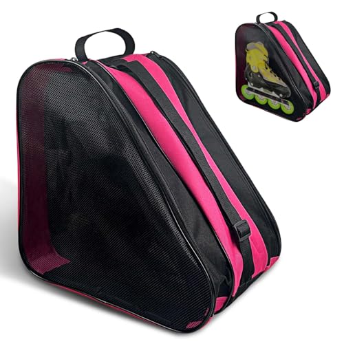 Dafencar Bolsa De Patines Niña, Bolsa Para Patines De 4 Ruedas Niña - Ideal Para Patinaje Artístico, Apta Para Patines De Hielo Y Patines A Ru Dafencar Bolsa De Patines Niña, Bolsa Para Patines De 4 Ruedas Niña - Ideal Para Patinaje Artístico, Apta Para Patines De Hielo Y Patines A Ru