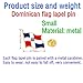 12/25/50pcs small metal Dominican flag lapel pin Dominican Republic Pin for Suit Jacket Dominica Flag Pins Bulk (100)