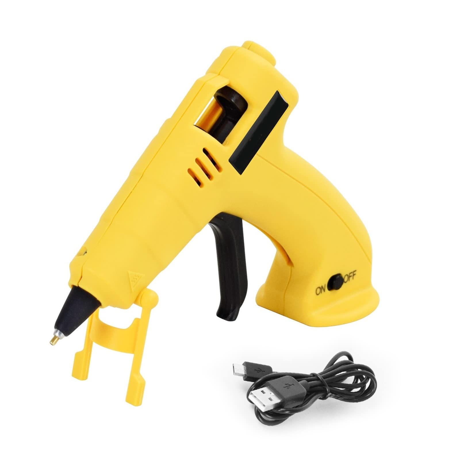 Kit Pistola For Colla A Caldo Senza Fili Con Stick Di Da 100 Pezzi For Ricaricabile Tramite USB Riscaldamento Rapido For Bambini Amp; Artigianato Fai-da-te For Adulti(N-220A-Y)