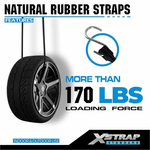 XSTRAP 31" Rubber Tarp Straps 20-Pack – EPDM Bungee Cords view 5