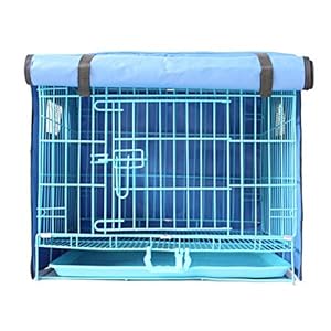 Zerodis Blaue Hundegehege Abdeckung mit Netzfenster