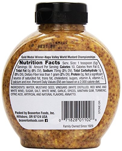 Image of Inglehoffer Original Stone Ground Mustard, 10 oz Squeeze Bottle (Pack of 2)