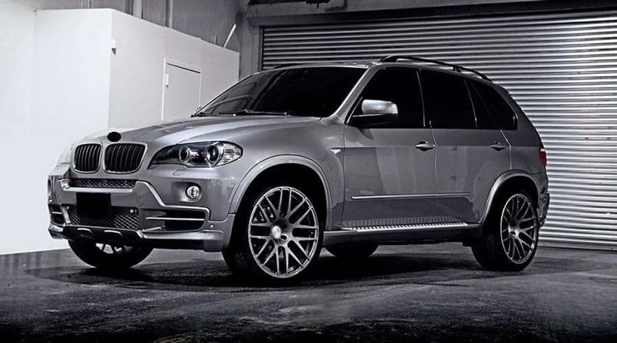Fits for BMW E70 X5 Wide Fender Flares - Black Polypropylene - Left/Right Outside - Vehicle Specific Fit - Car