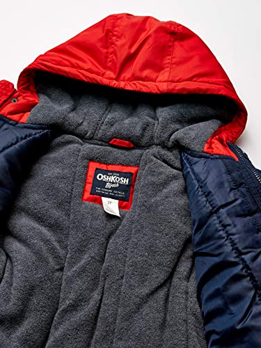 Image of Osh Kosh Boys' Classic Heavyweight Colorblock Puffer Coat