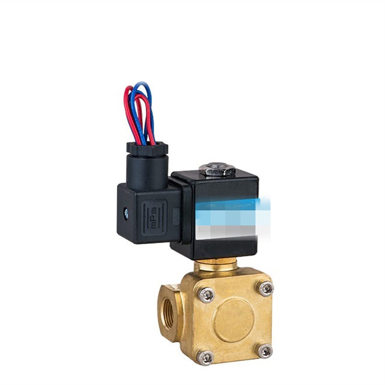 Válvula solenoide neumática Válvula solenoide de latón de dos posiciones Válvula de agua de válvula solenoide de acción directa de dos vías