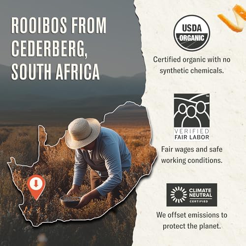 Image of Numi Organic Rooibos Chai Tea, 1lb Herbal Loose Leaf Bag, Caffeine Free