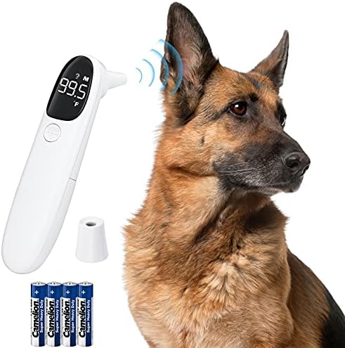 Cat and Dog Ear Temperature Monitor, Pet Only Thermometer, Dogs or Cats Ear Temperature Monitor with Warranty, Dog and Cat Ear Care Supply, Take Pet Temperature Tool.
