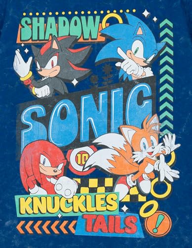 Image of SEGA Sonic the Hedgehog French Terry T-Shirt and Shorts Outfit Set Toddler to Big Kid Sizes (2T - 14-16)