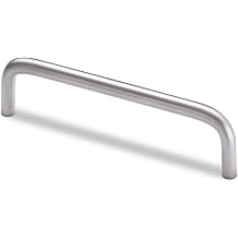 Hettich Sulis Handle 10 mm Dia Hole Distance 192 mm, Width 80 mm Matt Nickel-Plated Steel, 9069868